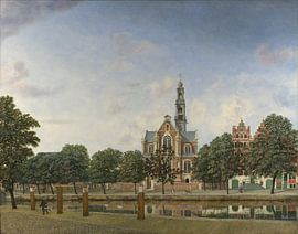 Gezicht op de Westerkerk, Amsterdam, Jan van der Heyden