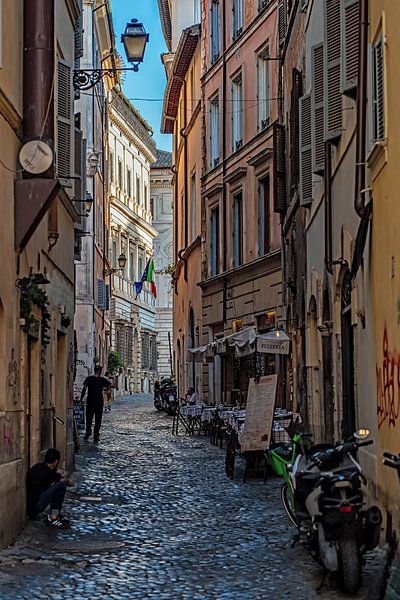Straßen Szene in Trastevere von Thomas Riess