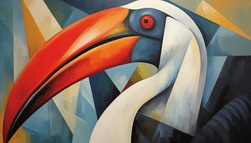 Panorama du cubisme abstrait du toucan sur TheXclusive Art