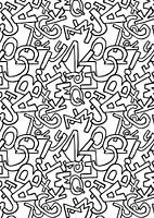 Letters White Black | Pattern