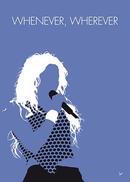 No168 MY Shakira Minimal Music Poster von Chungkong Art