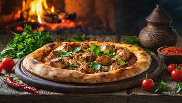 Pizza mit Fleisch von Mustafa Kurnaz