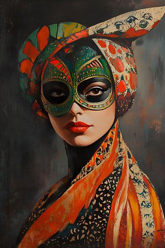 Schilderij Gezicht Vrouw | Schilderij Vrouw Modern | Schilderij Vrouw Abstract