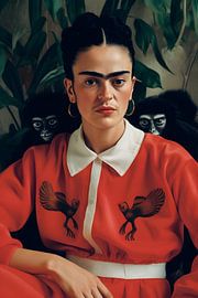 Friday Kahlo in modern clothing by Artsy