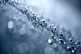 Glitter Party (macro photograph of sparkling dewdrops)