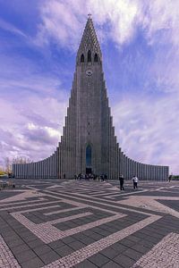 Hallgrímskirkja Reykjavik IJsland van Patrick Lohmüller