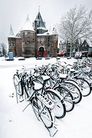 Neuer Markt im Schnee von Thijs Friederich