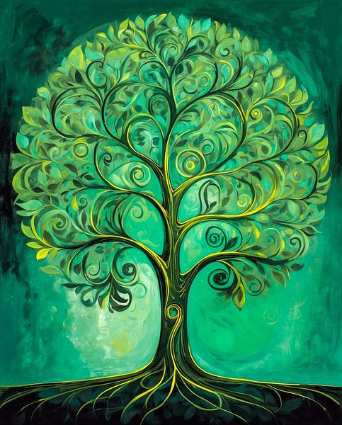 Arbre de vie vert par Jan Bouma