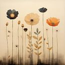 Large flowers vintage light colours by TheXclusive Art thumbnail