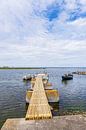Steigers en vissersboten aan de Oostzeekust op het eiland Öland i van Rico Ködder thumbnail