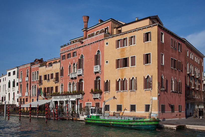Old building by the canal in the old centre of Venice, Italy by Joost Adriaanse