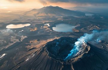 De unieke hooglanden van IJsland: vulkanen van fernlichtsicht