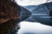 The Obersee on a quiet winter morning .