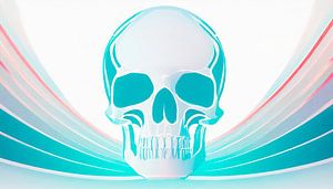Totenkopf Schädel mit Farben