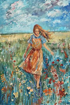 Landschap Monet Stijl | Landschap Schilderij van ARTEO Schilderijen