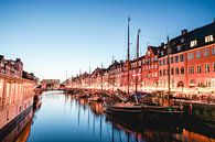 Nighttime in Copenhagen van Sonny Vermeer thumbnail