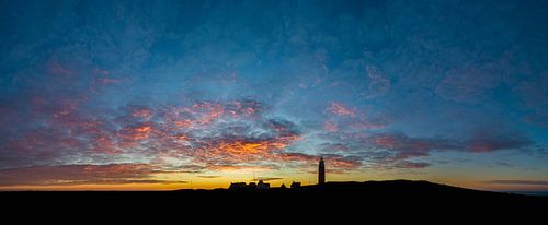 Vuurtoren Eierland Texel - zonsondergang