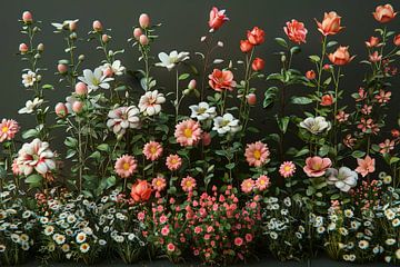 Blumenkunst an der Wand von Egon Zitter