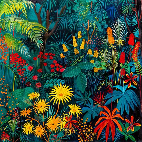 Des fleurs dans la jungle