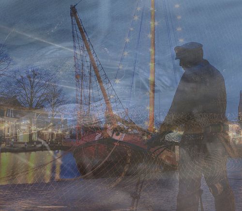Abstracte fotografie | Urban | Abstract expressionisme | Havenarbeid aan het dok