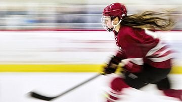 Ice hockey players in attack by Frank Heinz
