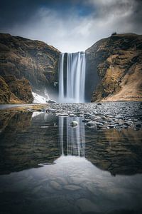 Chute d'eau Skogafoss en Islande