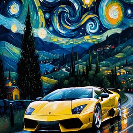 De Lamborghini Murciélago - editie Sterrennacht van MIROKKU