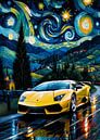 De Lamborghini Murciélago - editie Sterrennacht van MIROKKU thumbnail