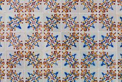 Azulejo in de Algarve in Portugal
