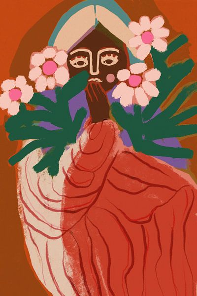 Shy Flower Girl by Treechild