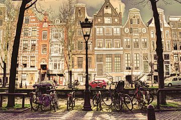 Binnenstad van Amsterdam in de Winter Oud