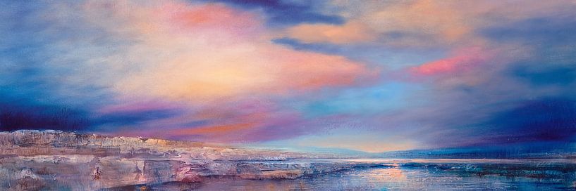 Zachte stilte - roze avondlicht van Annette Schmucker