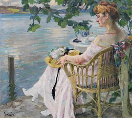Edward Cucuel, Zomeravond, 1916 van Atelier Liesjes