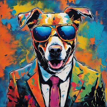 PopArt Hond 08.70 van Blikvanger Schilderijen