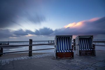 Strandkörbe am Strand der Nordsee von Tilo Grellmann | Photography