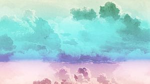 Sommer Regenbogen Wolken