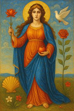 A painting of a goddess Venus. by Johannes