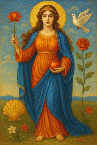 Ein Gemälde der Göttin Venus. von Johannes