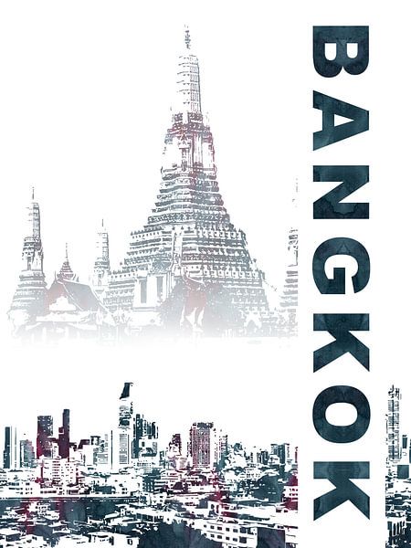 Bangkok par Printed Artings