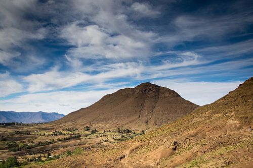 Bergiges Gebiet in Südafrika