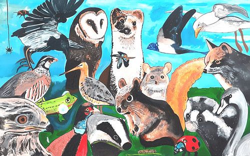 La pollution animale dans l'air, sur terre et au bord de l'eau