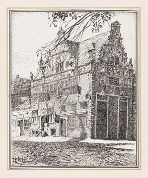 Huib Luns, De Waag te Enkhuizen, 1938 van Atelier Liesjes