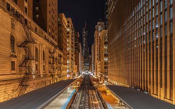 Chicago Trains von Kees Jan Lok