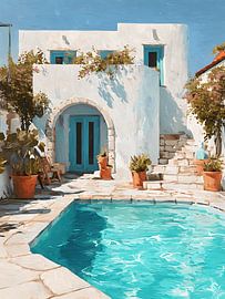 Mediterranean Poolside by Gypsy Galleria