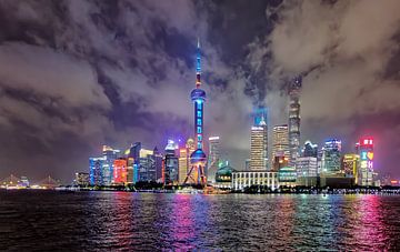 Ligne d'horizon de Shanghai, Chine sur x imageditor