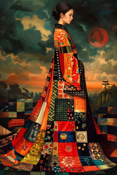 Kimono by Abstract Painting