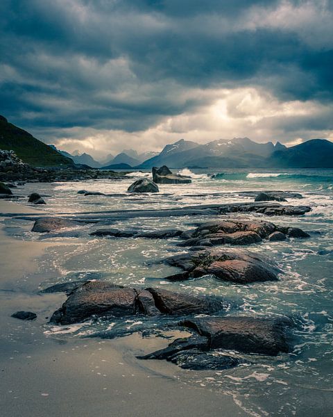 Strand op de Lofoten van Hamperium Photography