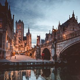 The three towers of Ghent by Niels Vanhee