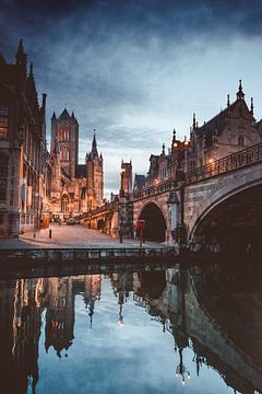 The three towers of Ghent by Niels Vanhee