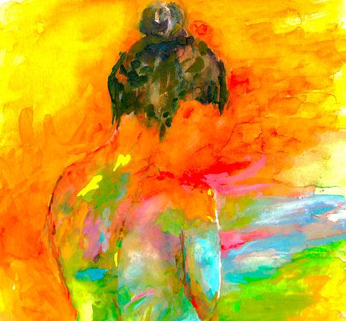 Summer vibes ( 2 ) Hand-painted watercolour